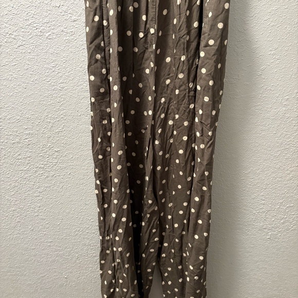 Aeropostale Polka Dot Romper gray Womens large - Picture 10 of 12
